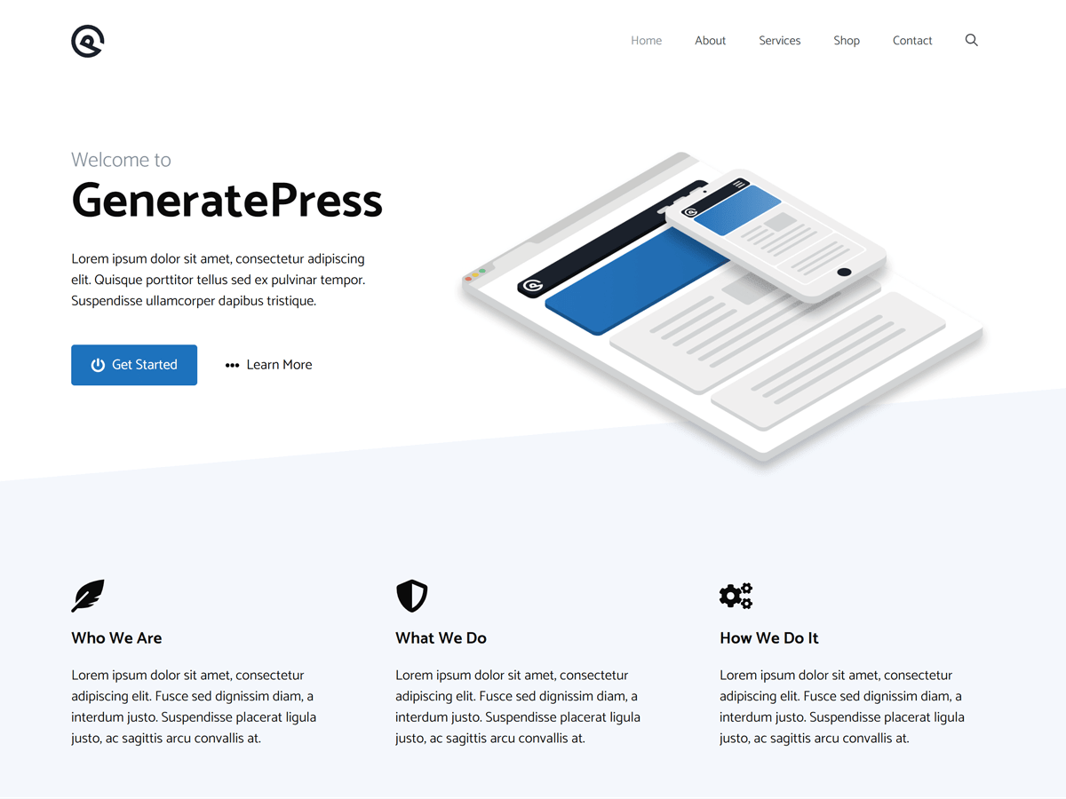 GeneratePress là giao diện tôi sử dụng nhiều nhất cho dự án