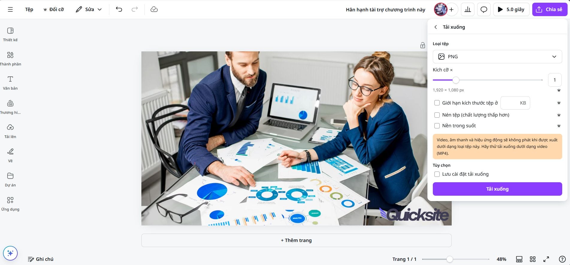 Tối ưu ảnh với Canva Pro
