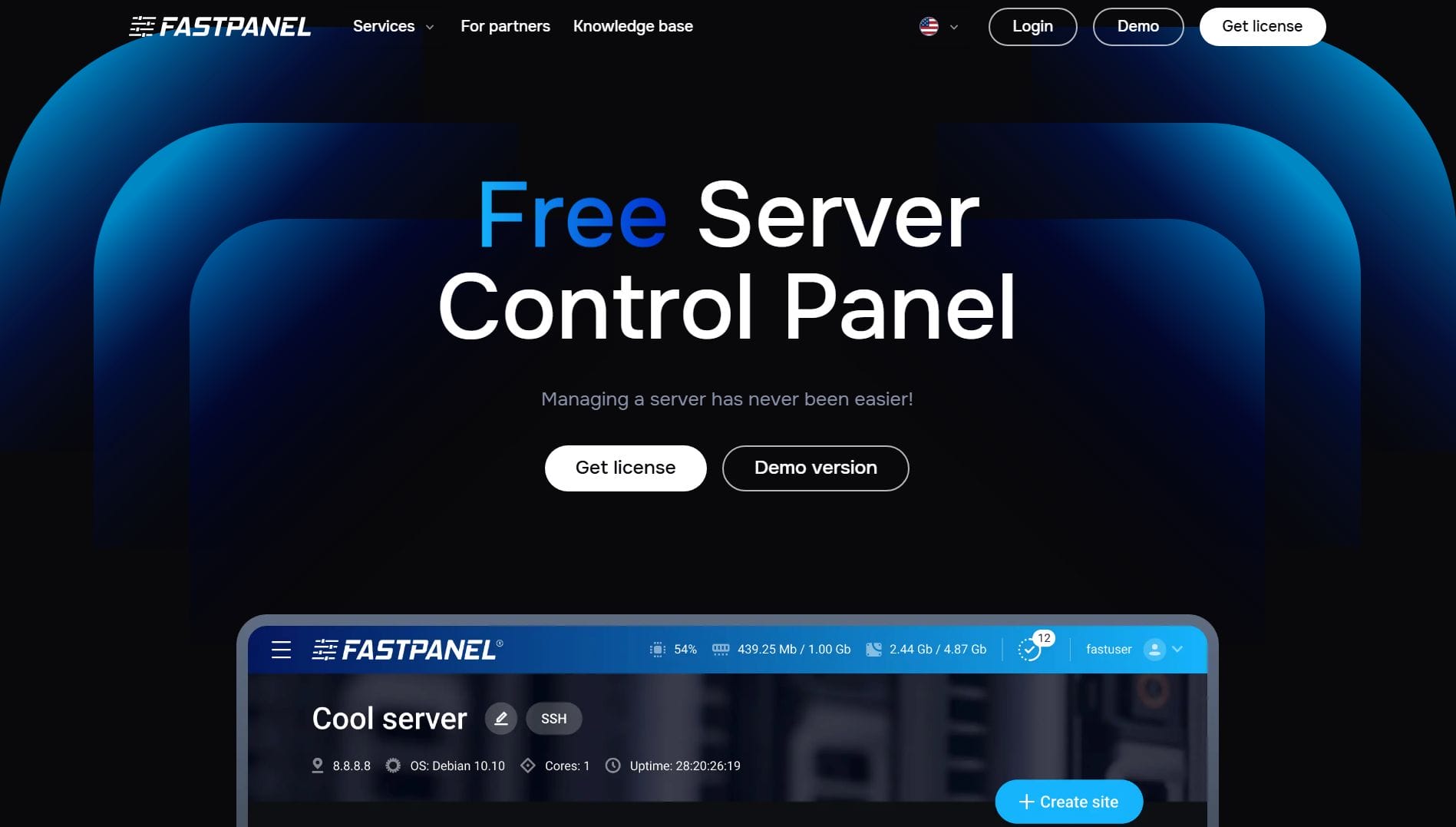 QS • FastPanel - công cụ quản lý server chất lượng